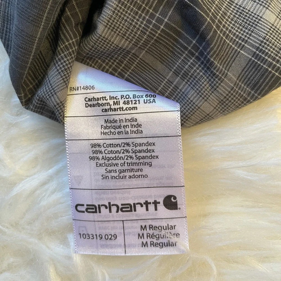 Carhartt Flannel Heavy Button Down Long Sleeve - Picture 5 of 6